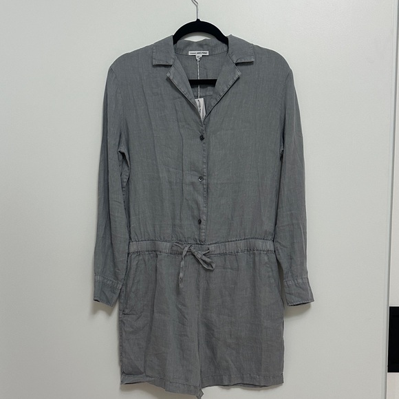 James Perse Gray Romper Size 1 Small NWT